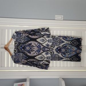 Chicos paisley mid length dress